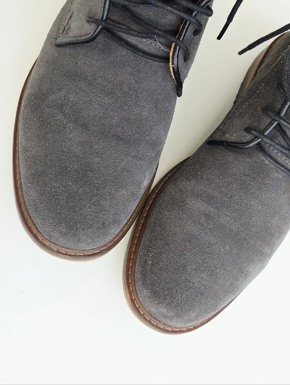 SHOE THE BEAR ned plain toe boot Gray Suede Size 41